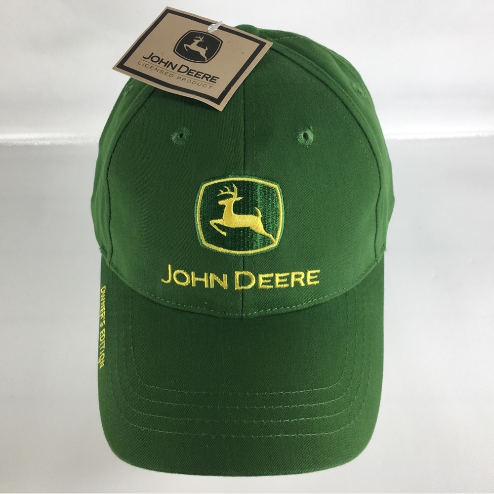 JOHN DEERE Owner’s Edition Green Adjustable Strapback Hat NWT